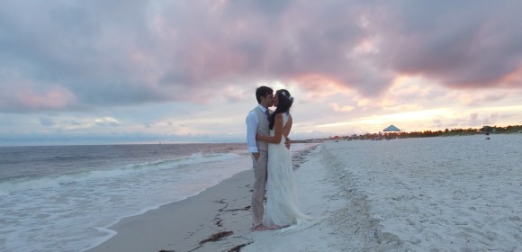 Sunset Beach Wedding  |  Merek + Kristan